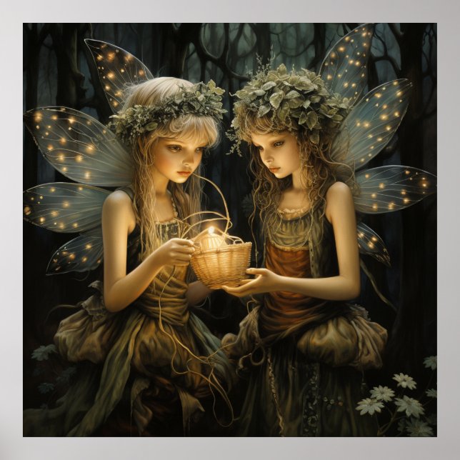Poster Bela Fantasia Fairies Ilumina Velas (Frente)