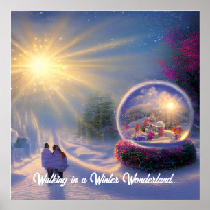 Poster Bela Fantasia Snow Globe Holiday