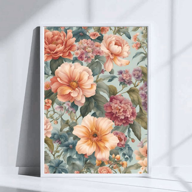Poster Bela Flor Vintage Floral (Criador carregado)