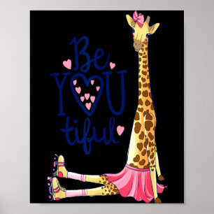 Poster Bela Girafa _ Inspire Seja Você Girafa Animal