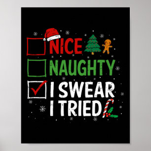 Poster Bela Noção Que Juro Tentei A Lista De Natal Xmas S