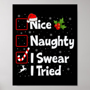 Poster Bela Noção Que Juro Tentei A Lista De Natal Xmas S