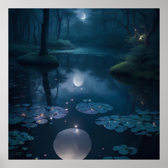 Poster bela paisagem de fantasia (Frente)