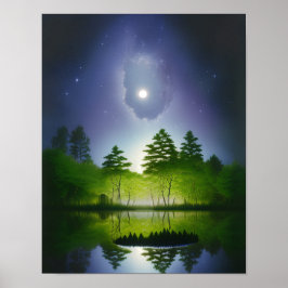 Poster Bela Paisagem de Fantasia, Realista e Natural