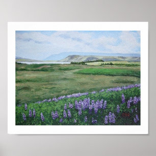 Poster Bela paisagem islandesa por Pola.B.Alex Art