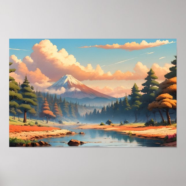 Poster Bela paisagem natural (Frente)