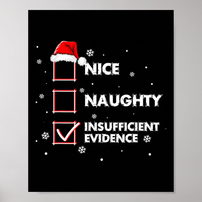 Poster Bela Papai noel De Camisa De Prova Insuficiente Ch (Frente)