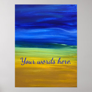 Póster Bela Pintura da Areia do Céu Cartazes das Suas Pal
