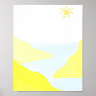 Poster bela pintura paisagística