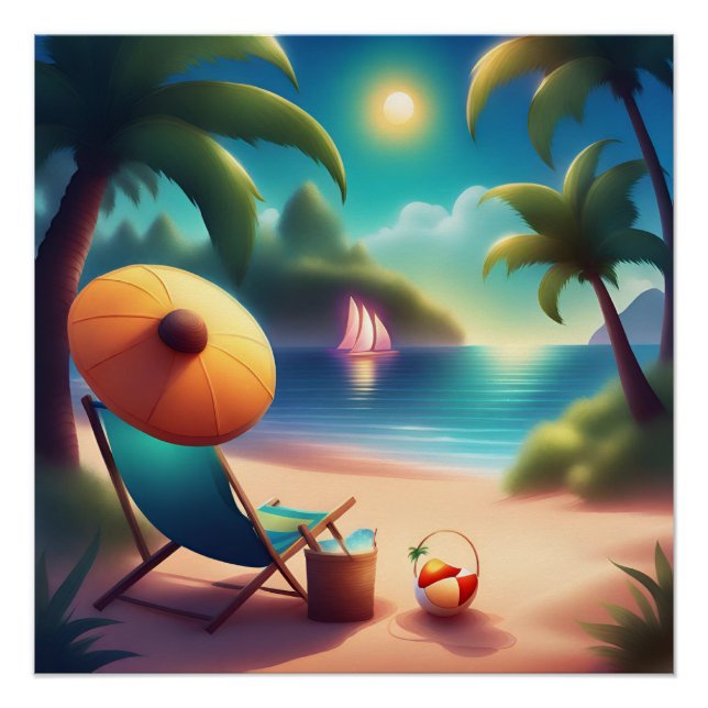 Póster bela praia (Frente)