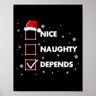 Poster Bela travessura Depende da Lista de Natal de Papai