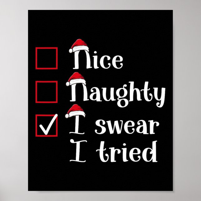 Poster Bela travessura, Eu Tentei Um Bom Natal (Frente)
