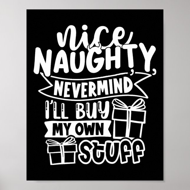 Poster Bela travessura, não importa, vou Comprar minhas p (Frente)