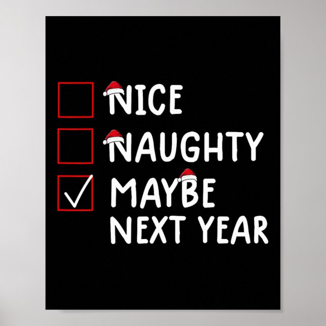 Poster Bela travessura, Talvez no próximo ano, bom Natal (Frente)