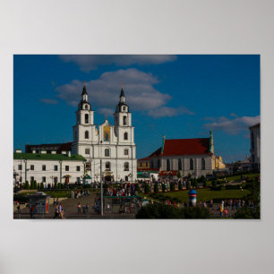 Poster Belarus Беларусь Minsk Мінск Cartaz de Arquitetura