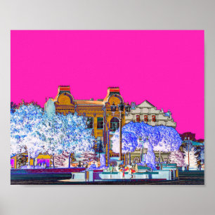 Poster Belarus Белару́сь Grodno Гродно Arquitetura Cartaz