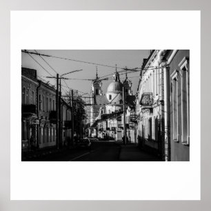 Poster Belarus Bielorrússia Grodno Gródno Arquitetura Car