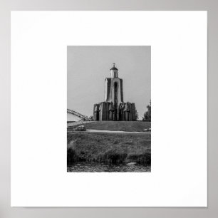 Poster Belarus Bielorrússia Minsk Мінськ Arquitetura Cart