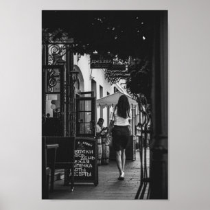 Poster Belarus Grodno Cityscape City Architecture Street