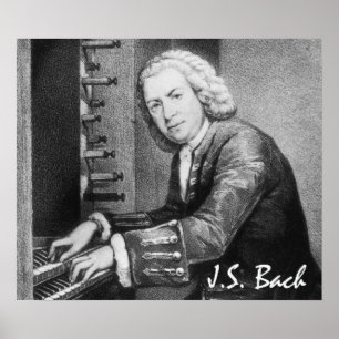 Poster Belas artes de Johann Sebastian Bach