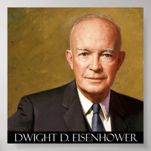 Póster Belas artes do presidente Dwight D. Eisenhower em