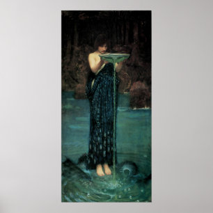 Póster Belas artes do Victorian, Circe Invidiosa pelo