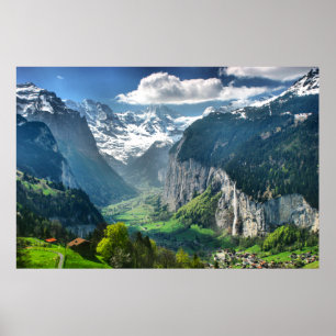 Póster Belas artes impressionantes das canvas dos cumes