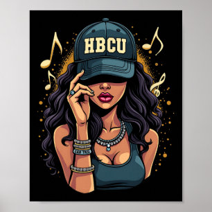 Poster Belas Mulheres Negras Hbcu Mês da História Negra 