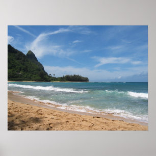 Póster Belas praias Kauai