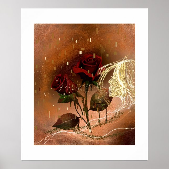 Poster Belas Rosas de Outono  (Frente)