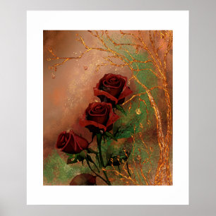 Poster Belas Rosas de Outono