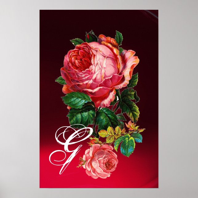 PÓSTER BELAS ROSAS ROSAS MONOGRAMA (Frente)
