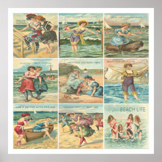Poster Beldades de Banho Vintage