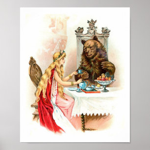 Póster Beleza A Rosa E A Besta