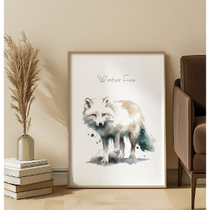 Póster Beleza Árctica: Costume da Fox de inverno