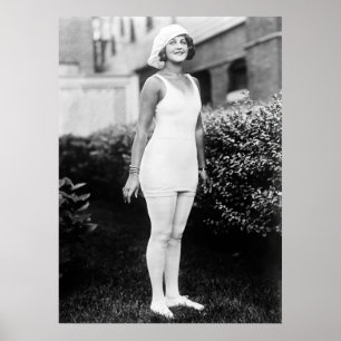 Poster Beleza Bathing, início dos anos 1900