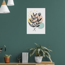 Poster Beleza Botânica – Arte Floral Minimalista