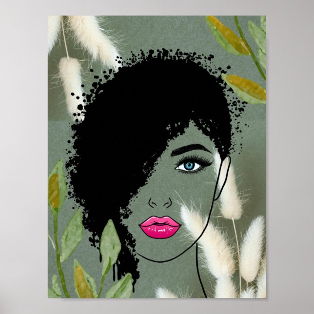 Poster Beleza Botânica Ousada (Frente)