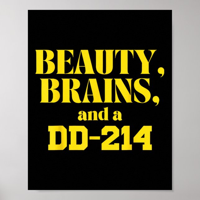 Poster Beleza Cérebro E Dd-214 (Frente)