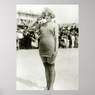 Póster Beleza de Atlantic City, 1900s adiantados