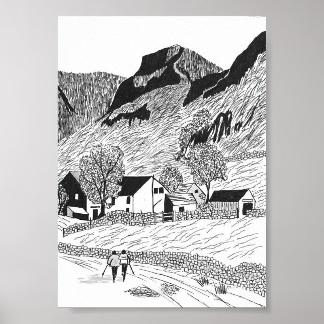 Poster Beleza de Borrowdale (Frente)