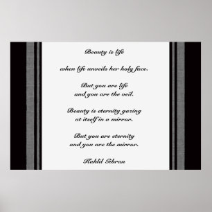 Póster Beleza de Kahlil Gibraltar