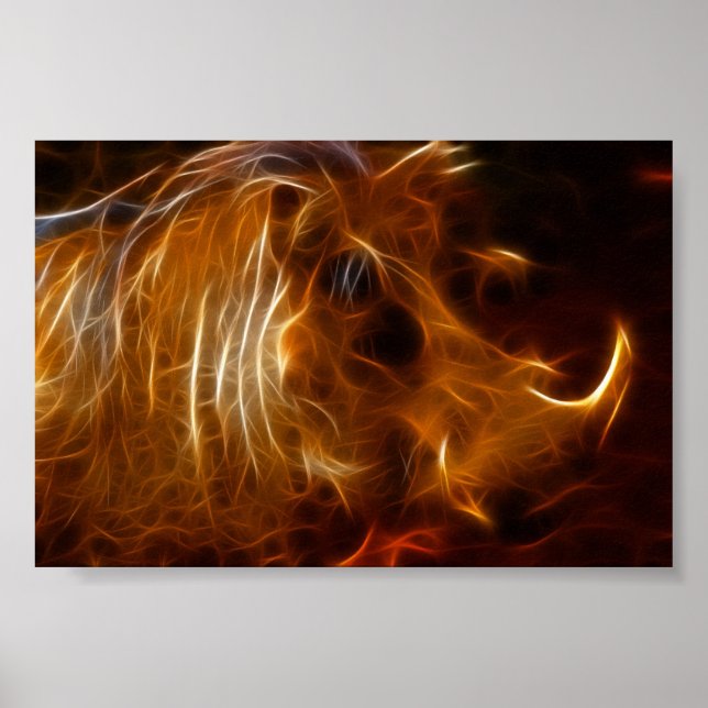 Póster Beleza de varrascos na besta (Frente)