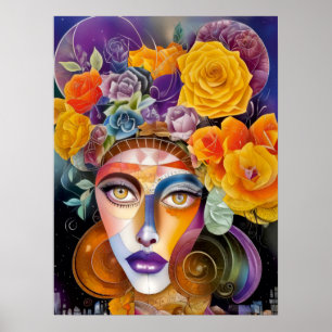 Poster Beleza do cubismo