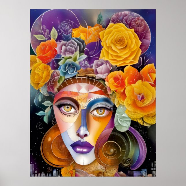 Poster Beleza do cubismo (Frente)