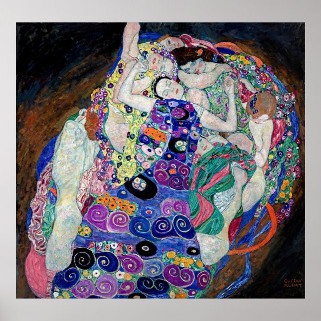 Poster Beleza do eterno: A Virgem de Gustav Klimt (Frente)