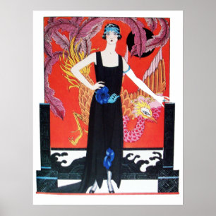 POSTER BELEZA E FOENIX,DESIGNER DE FASHION COMPOSITAM ART