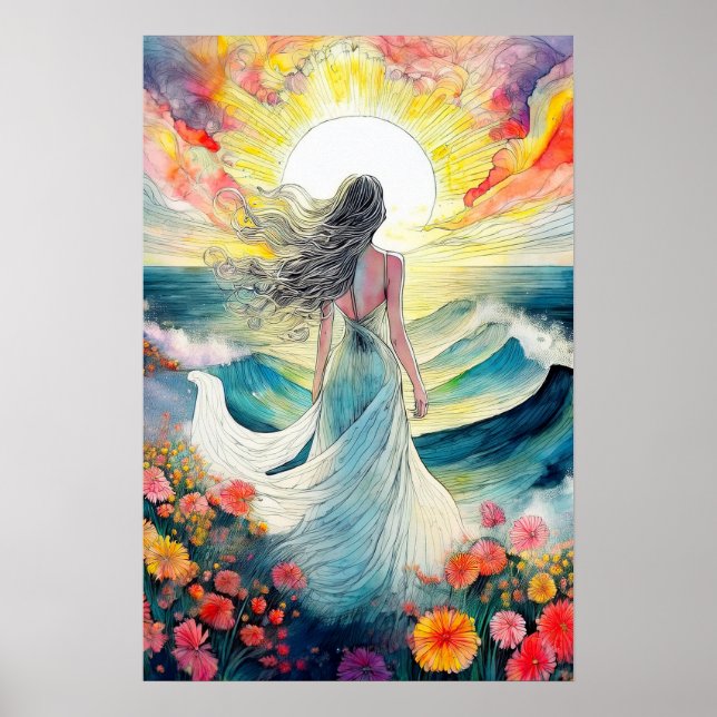 Poster Beleza e mar (Frente)