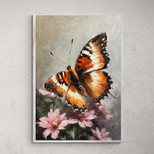 Beleza Flutuante: Borboleta em Pintura Flor
