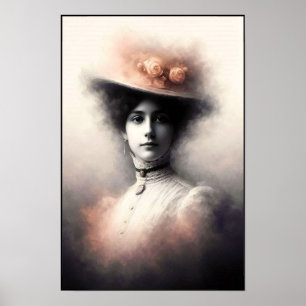 Poster Beleza Graciosa em Névoa Vintage